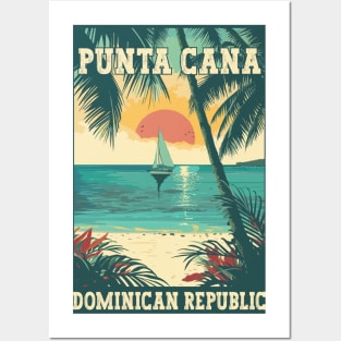 Punta Cana Dominican Republic Tropical Paradise Travel Art Posters and Art